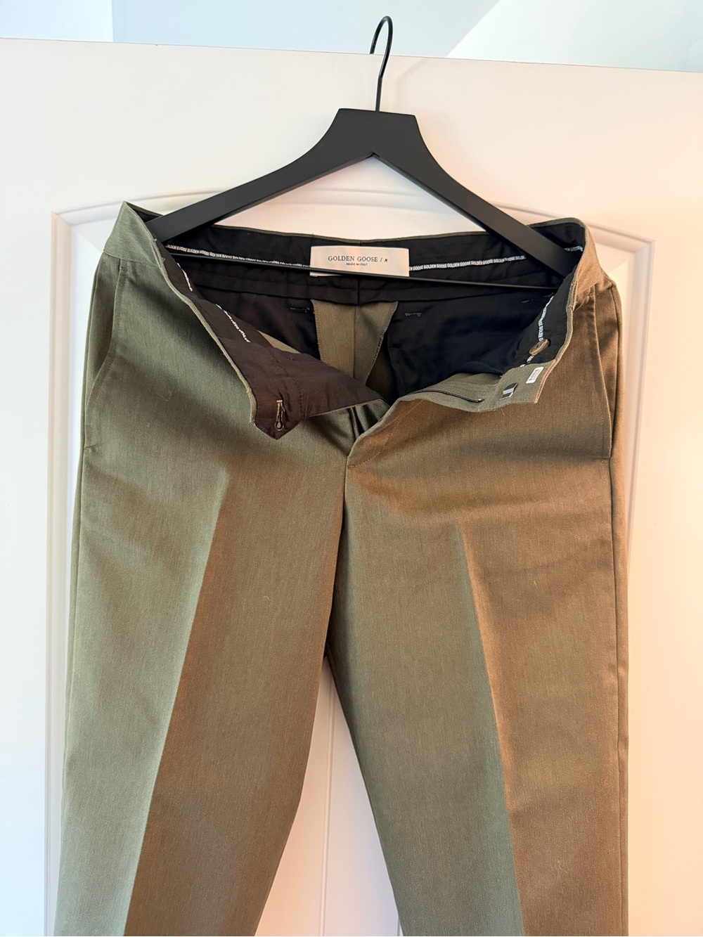 Golden Goose Olive-Tone Men's Trousers